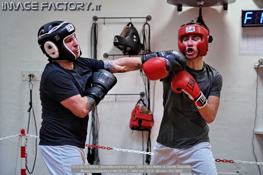 2019-05-30 Milano - pound4pound boxe gym 1960 Flavio Meles vs Davide Zoppolato